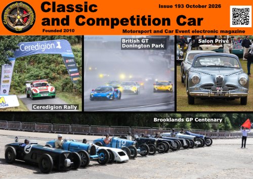 Classic and Competition Car 193 October 2026